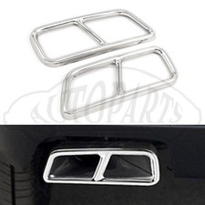 Pair Rear Exhaust Muffler Tip End Tailpipe Cover Trim Fit Cadillac XT5 2016-2020