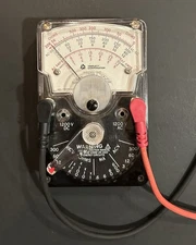Triplett Model 310 Vintage Multimeter with Probes - New Battery - Works Perfect!