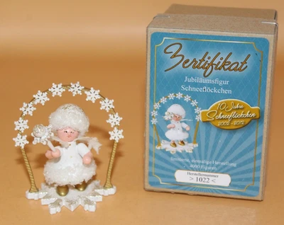 Kuhnert Geissler Schneeflöckchen Jubiläumsfigur 10 Jahre limitiert Rarität OVP - Bild 1 von 4