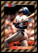 Joe Carter 1992 Bowman #667 Blue Jays MLB READ FREE SHIPPING AutographDen