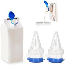 4pcs Plastic Drinks Box Diverter Milk Bottles Pourer Juice Drink Pour Spout