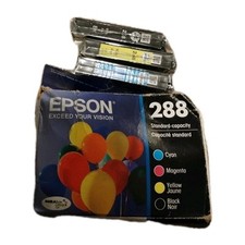 Epson - Genuine - 288 3-Pack - Black, Cyan, Yellow Ink Cartridges - 11/2024