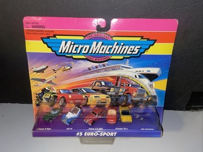 Micromachines MIB #5 Euro-Sport, Galoob 1995, Jag, MG, Triumph, Alfa Giulietta