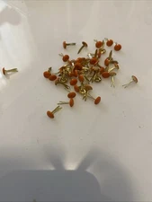 HyGlo Deco Fasteners - Tangerine Mini New 12 Packages Of 50 Split Pin Creative