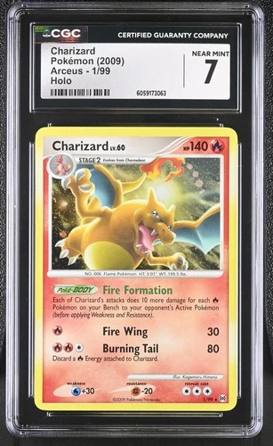CGC 7 Near Mint - Charizard Arceus Holo 1/99 - Pokémon TCG