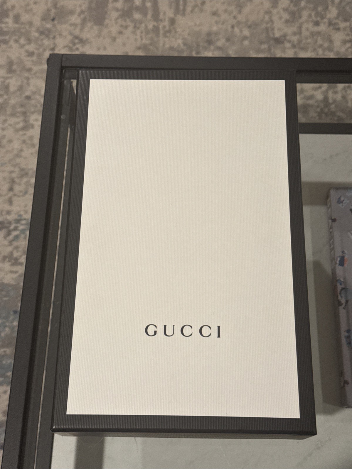 Authentic Gucci ~ Black & White Empty Shoe Box / Gift Box ~ 12.5" x 8" x 4" thumbnail 2