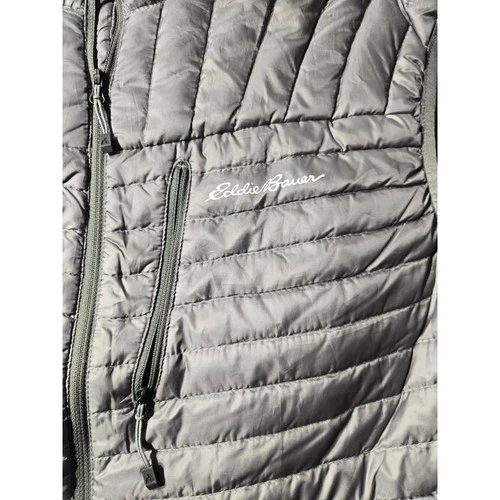Eddie Bauer First Ascent StormDown 800 Puffer Vest Mens XL Gray Green Outdoor image 2