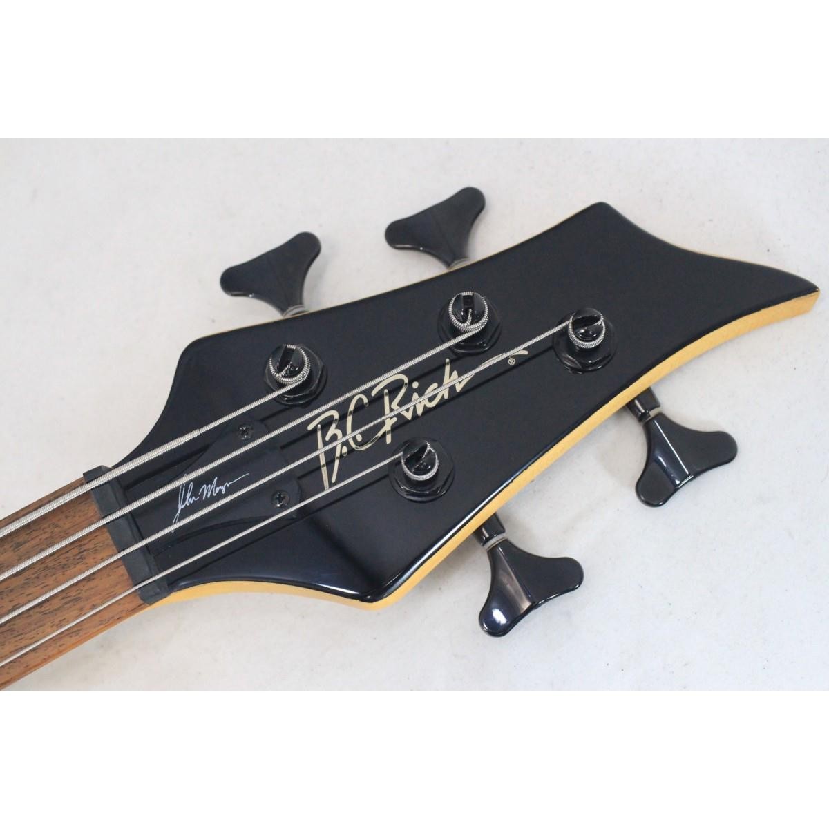 Electric Bass Guitar B.C. Rich John Moyer JMH4SK Gig case 2000