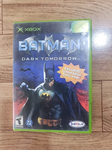 Batman Dark Tomorrow Microsoft Xbox 2003 Game Case Manual No Comic Tested