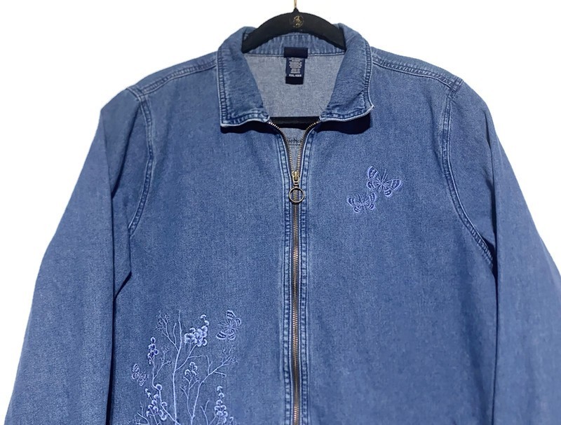 Basic Editions Full Zip Jacket Windbreaker Women'… - image 4