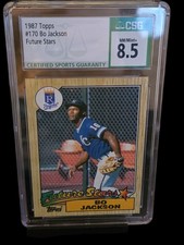 1987 Topps #170 Bo Jackson CSG 8.5 Future Star baseball