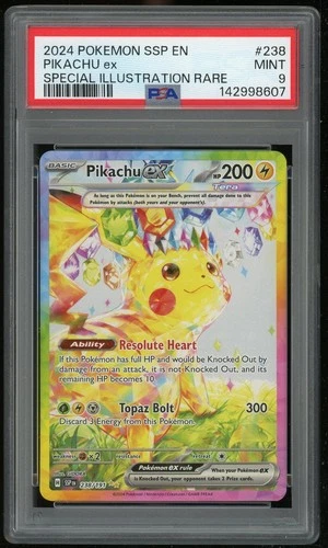 Pokemon TCG Pikachu EX Holo Illustration Rare Full Art 238/191 PSA 9 Mint