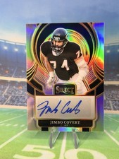 2025 Panini Select Jimbo Covert True Silver Prizm Auto SIP-JCT Chicago Bears