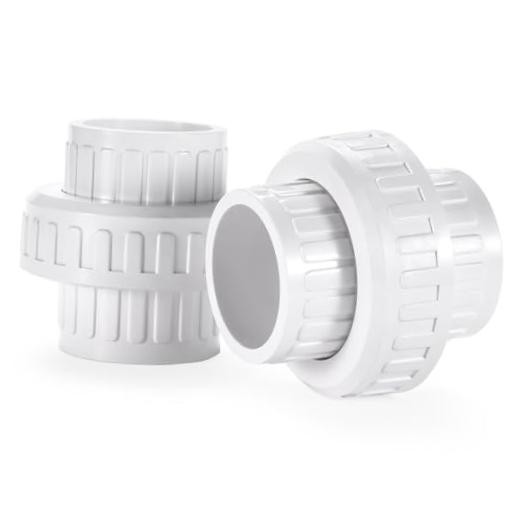 2" PVC Union Coupling Pipe Fitting,2" PVC Slip Union Schedule 40, PVC 2Inch