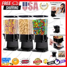 Cereal Dispenser Countertop with Lids, 5L Organization and Storage Containers...