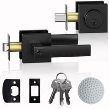 Exterior Door Handle,Entry Door locksets with deadbolt Front Door Handle an...