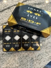 Snake Eyes S.D.F Distance  Feel Golf Balls, White Low Compression, 12 Pack