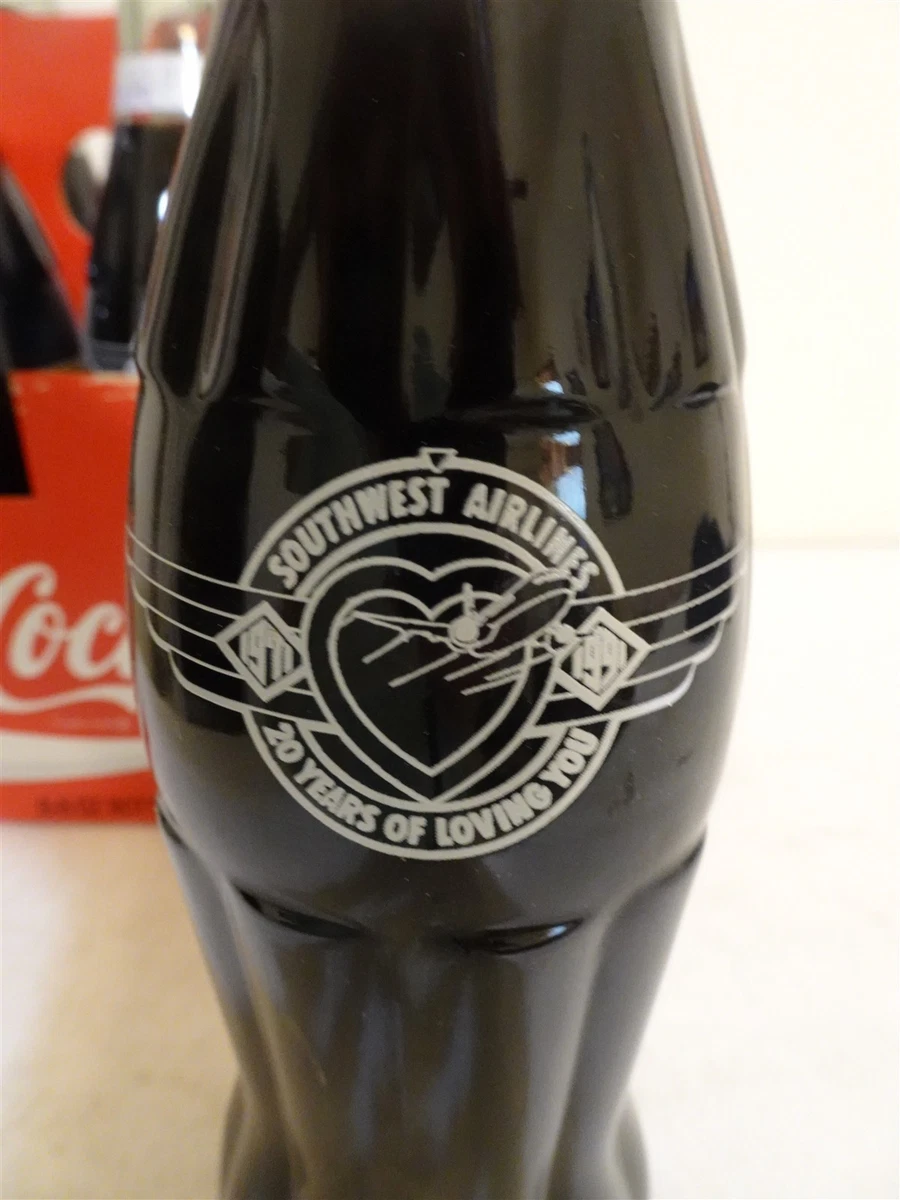 southwest Airlines 20th Anniversary 6 pack commemorative coca cola bottles