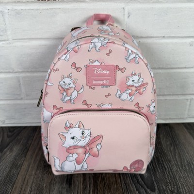 Loungefly Disney The Aristocats Marie Bows Mini Backpack Loungefly Disney The Aristocats Marie Velvet Bow Mini  main image 2
