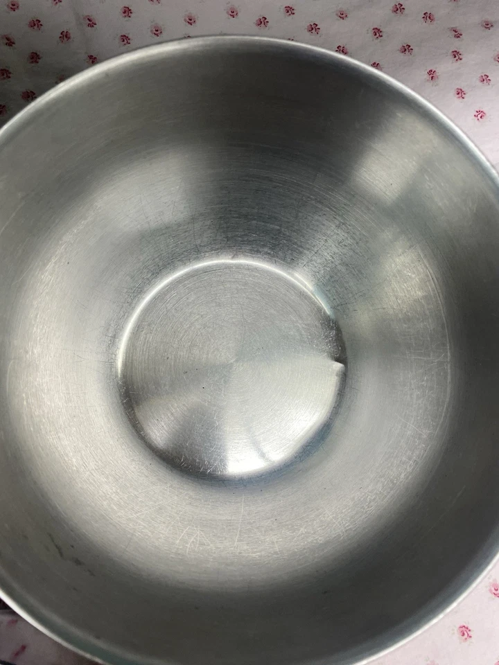 Set 3 Farberware Nesting Mixing Batter Bowls 2 Thumb Rings Stainless Vintage - Image 4 of 4