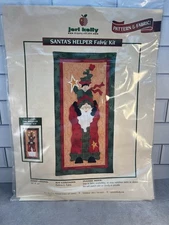 Santa’s Helper 10” X 20” Fabric Kit By Jeri Kelly, Includes Pattern & Fabric NEW
