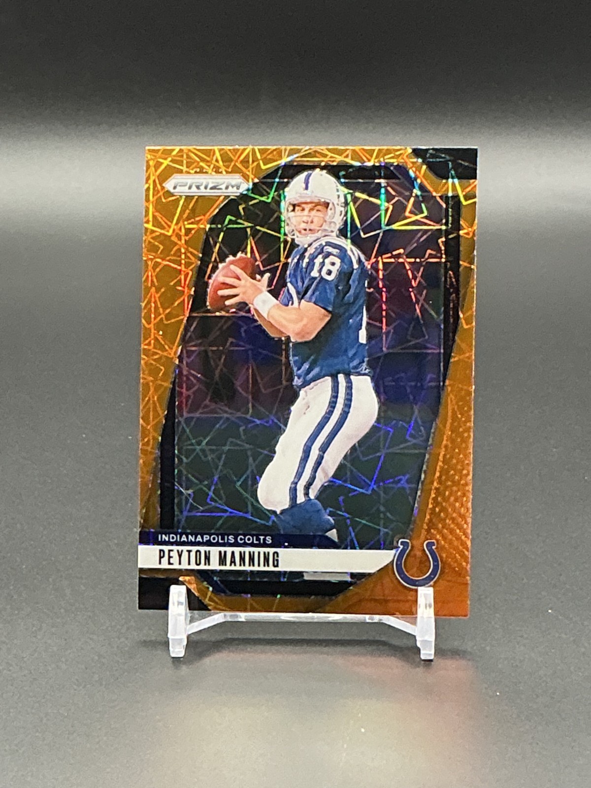 2024 Panini Prizm #126 Peyton Manning - Orange Lazer Prizm