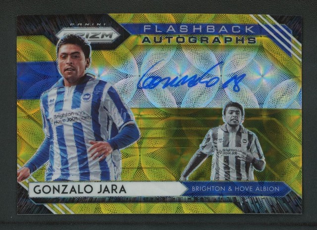 2020-21 GONZALO JARA 10/10 AUTO PANINI PRIZM PREMIER LEAGUE CHOICE GOLD