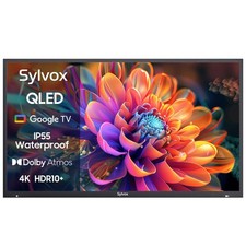 Sylvox 43in QLED Outdoor TV Smart Google TV Waterproof 1000nits For Partial Sun
