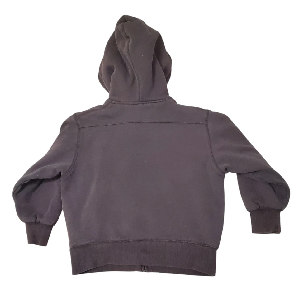 Hurley Boy's Sz 6 Hoodie Jacket Sherpa Lined Brown - Image 2 of 4