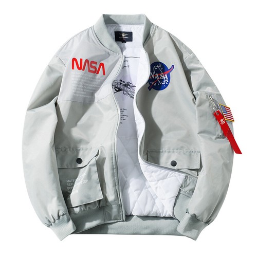 Womens Mens Nasa Flight Jackets Coat 