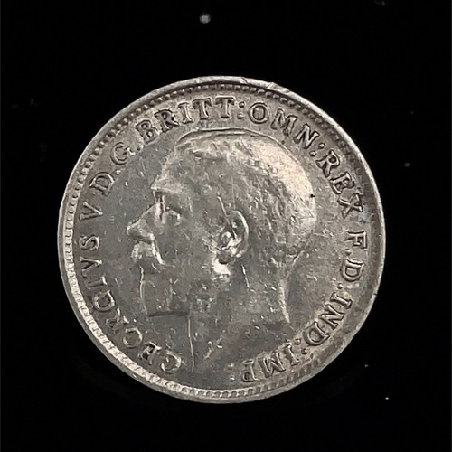 1915 GREAT BRITAIN SILVER THREE 3 PENCE KM# 813 GEORGE V - UNCIRCULATED. - Picture 8 of 8