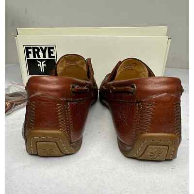 NWB FRYE MENS Lewis BOAT-SPFG Shoes COGNAC US 7M | eBay display picture 3