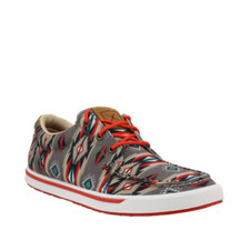 Twisted X Ladies Aztec Red Slip On Kicks WCA0089