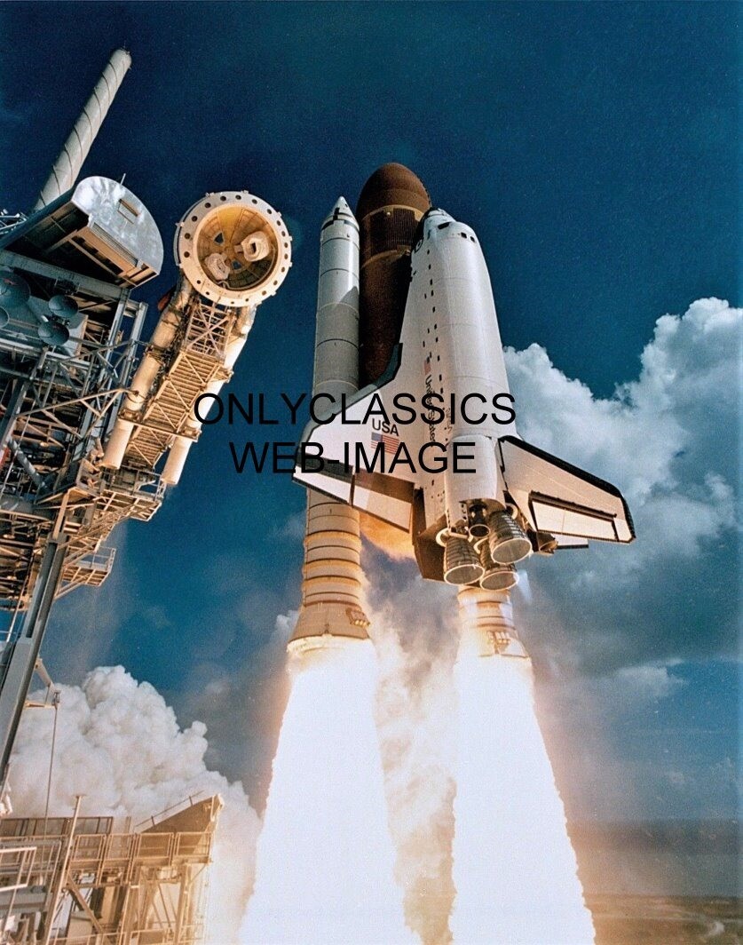 1985 SPACE SHUTTLE ATLANTIS MAIDEN LAUNCH 11X14 PHOTO POSTER NASA
