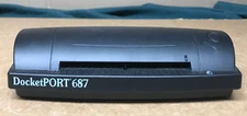 DocketPORT 687 Black USB Ultra Compact Footprint Sheetfed Duplex Card Scanner