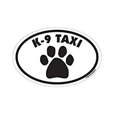 K-9 Taxi Euro Dog Car Magnet