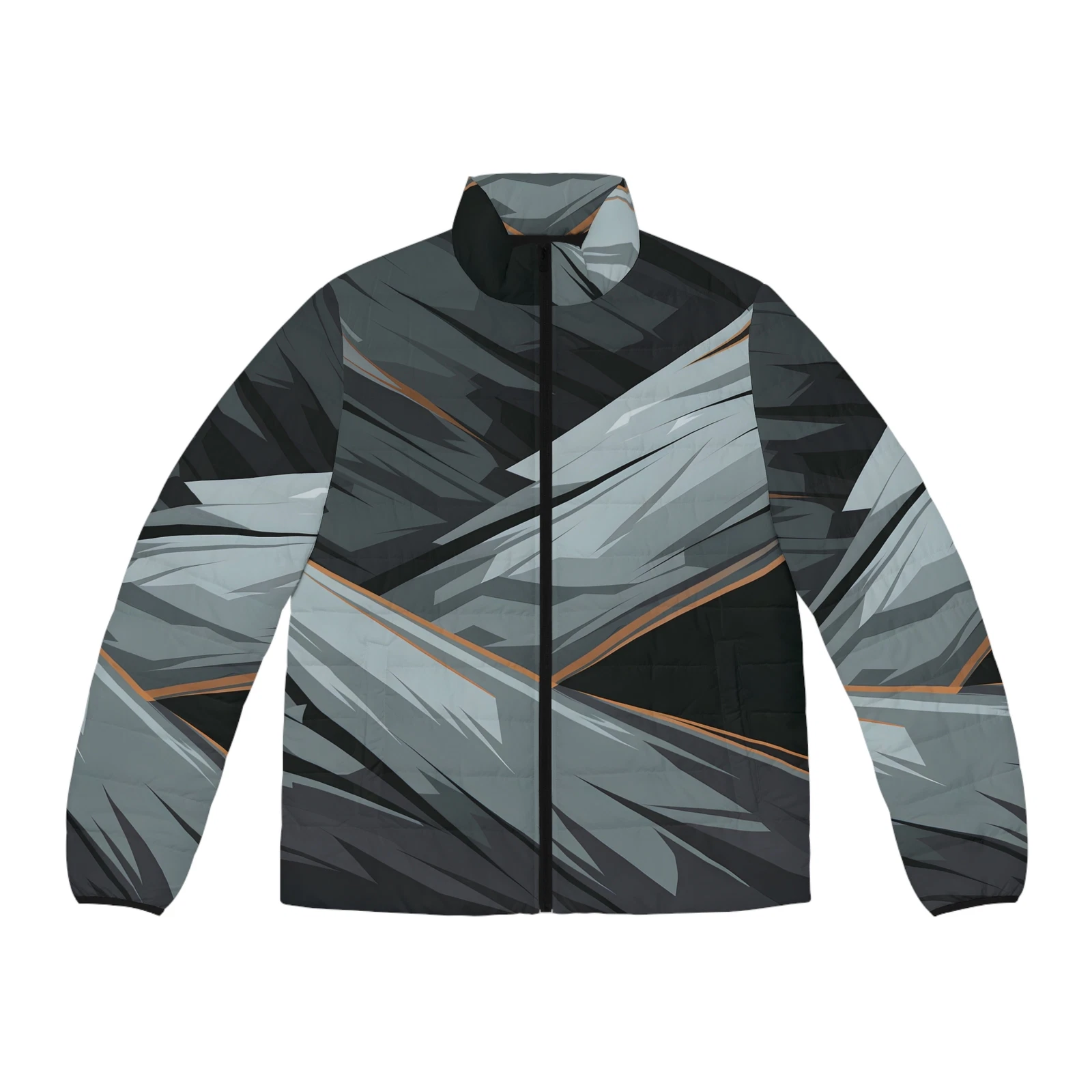 Slate Geometry Puffer Jacket Stylish Outdoor Warm Lightweight Unisex Full Zip
Opens in a new window 