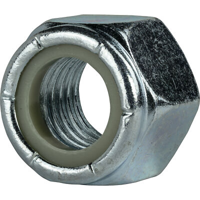 #6-32 Nylon Insert Hex Lock Nuts Grade 2 Zinc Plated Steel Qty 100