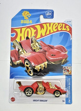 2024 Hot Wheels KNIGHT DRAGGIN' 52/250 HW Celebration Racers 2/10 Red