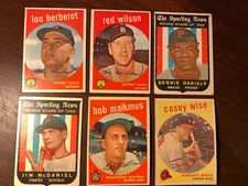 1959 Topps Baseball Cards Set Break Lot Pick From List #1-572