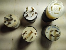 Hubbell Twist Lock Plug Ends 5 Misc Make/Female Free Shipping 