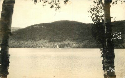 Fairlee Vermont Lake Morey Lake Morey 1944 Postcard Richardson RPPC 21-1479