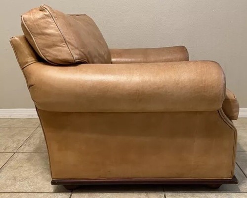 Ralph Lauren Saddle Leather Down Sofa 20k Retail Furniture FREE DELIVERY & SETUP - Picture 18 of 24