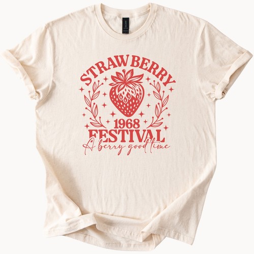 Strawberry Festival 1968 Retro Berry Tee