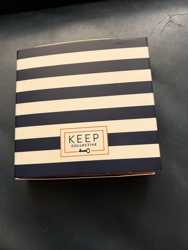 Pulsera Keep Collective Doble Banda de Cuero Gris Fresco Champagne En Caja Foto 2 de 3