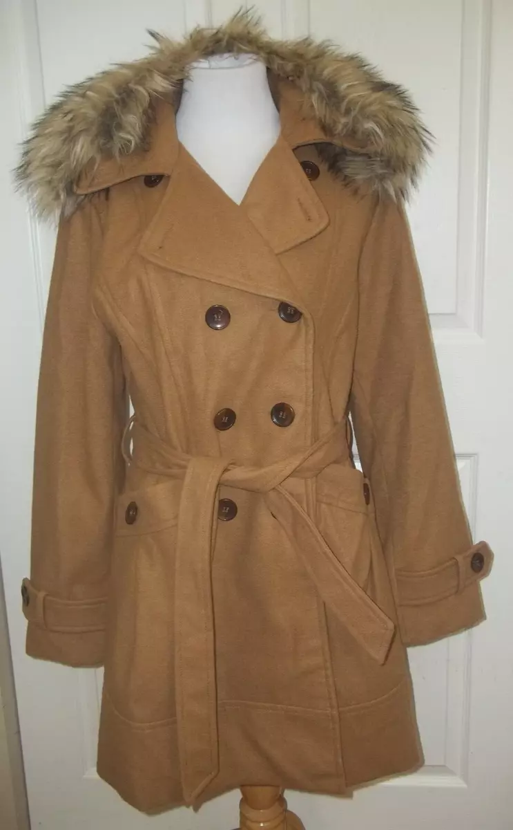 Sebby collection faux fur coat clearance