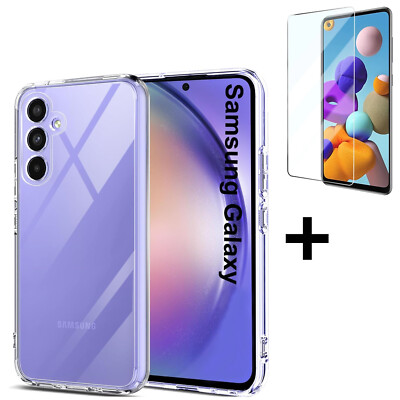 Schutz Hülle für Samsung Galaxy A04s A14 LTE A24 A34 A54 5G + SCHUTZGLAS Case