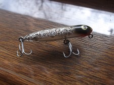 Hard to Find Older Heddon Zara Spook Pooch  2" X9215 SS Silver Flitter