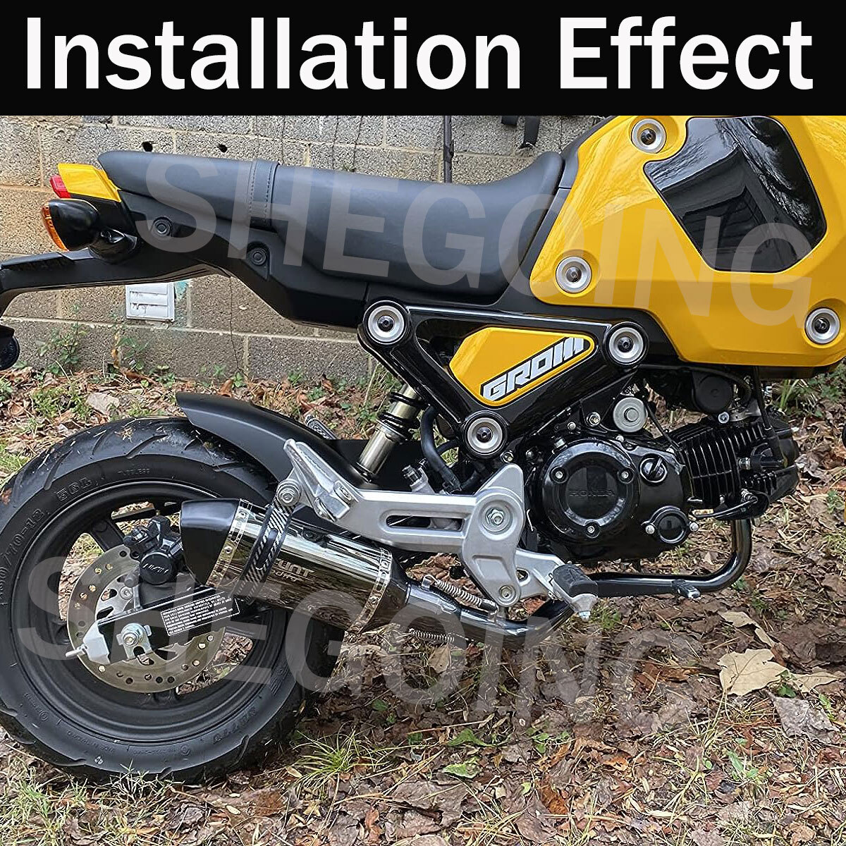 0507B： BB EXHAUST SYSTEM HONDA GROM MSX For Honda Grom Msx125 2022-2025 Complete Exhaust System