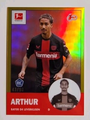 Topps Bundesliga Chrome 2023/24 - Arthur Bayer Leverkusen Insert 1963 Topps #/50